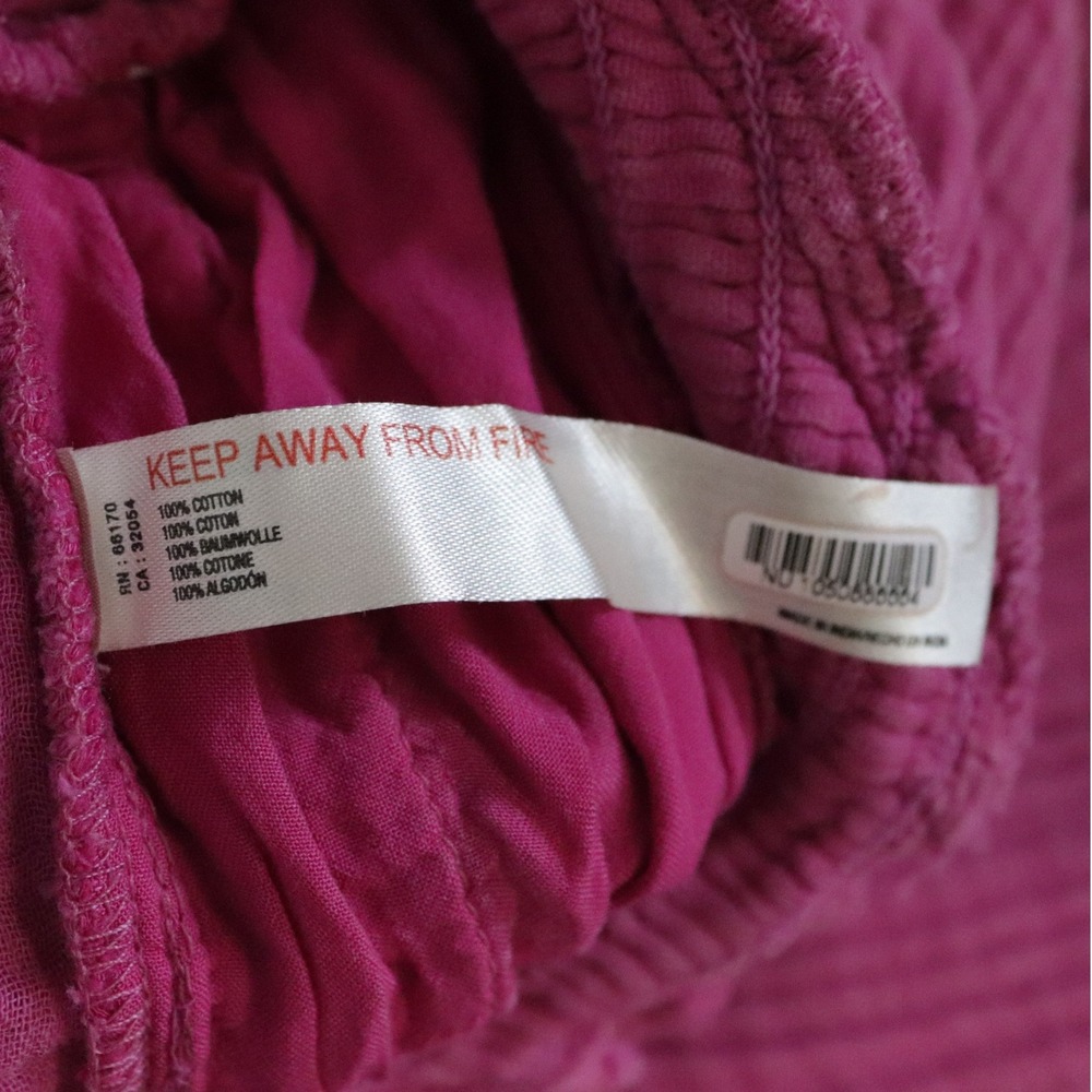 Anthropologie The Bethany Jumpsuit XS Pink Cotton Gauze‎ Wide Leg - Picture 9 of 9